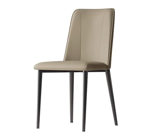 JINBIXIANGDJKS Esszimmerstuhl Home Moderner Einfacher Stuhl Design Hotel Rückenlehnenstuhl(Khakis) von JINBIXIANGDJKS