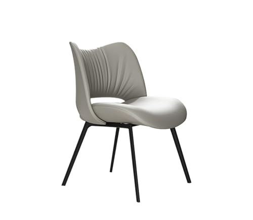JINBIXIANGDJKS Esszimmerstuhl Home Restaurant Einfaches Modedesign High-End-Freizeit-Rückenstuhl(LightGray) von JINBIXIANGDJKS