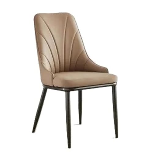 JINBIXIANGDJKS Esszimmerstuhl Home Rückenlehne Moderner Einfacher Leichter Luxusstuhl(Black,Brown) von JINBIXIANGDJKS