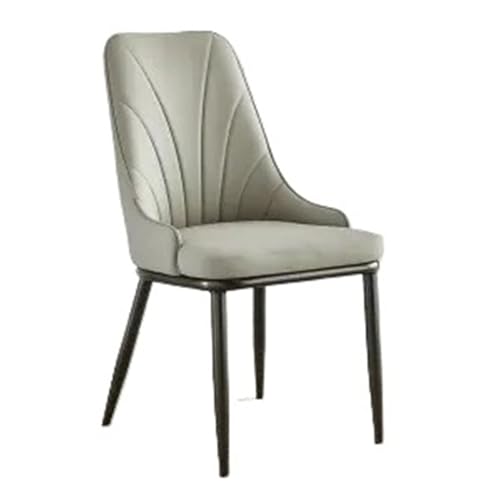 JINBIXIANGDJKS Esszimmerstuhl Home Rückenlehne Moderner Einfacher Leichter Luxusstuhl(Black,Gray) von JINBIXIANGDJKS