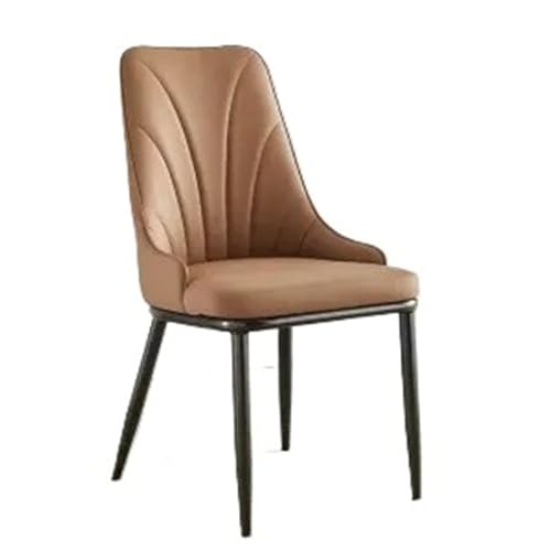 JINBIXIANGDJKS Esszimmerstuhl Home Rückenlehne Moderner Einfacher Leichter Luxusstuhl(White,Orange) von JINBIXIANGDJKS