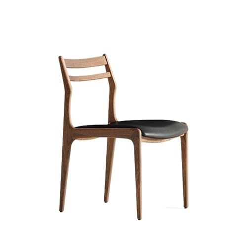 JINBIXIANGDJKS Esszimmerstuhl Home Study Moderner Einfacher Esszimmerstuhl Home Wohnzimmer Massivholz-Rückenlehnenstuhl(Brown) von JINBIXIANGDJKS
