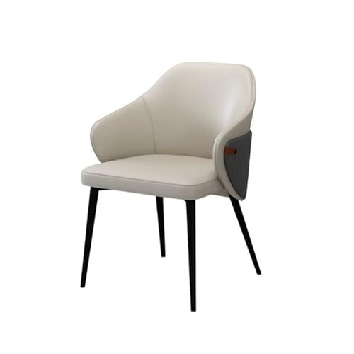 JINBIXIANGDJKS Esszimmerstuhl Licht Luxus Home Rückenlehne Verhandlungsstuhl Freizeit Sofastuhl Modern Einfach(Gray) von JINBIXIANGDJKS