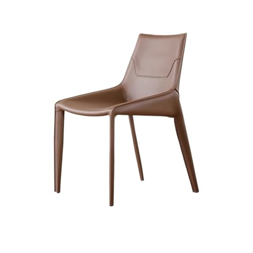 JINBIXIANGDJKS Esszimmerstuhl for Zuhause, Moderner Stuhl Mit Schlichtem Rückenlehnendesign(Brown) von JINBIXIANGDJKS