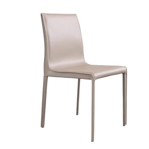 JINBIXIANGDJKS Esszimmerstuhl for Zuhause, Modernes, Schlichtes Design, Hotel-Restaurant-Stuhl Mit Rückenlehne(Mochacolor) von JINBIXIANGDJKS