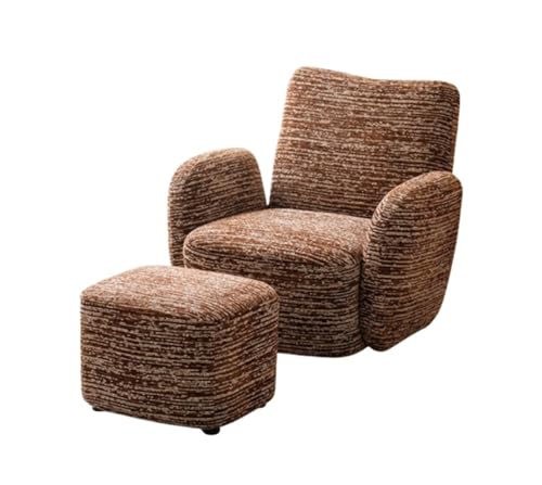 JINBIXIANGDJKS Freizeit Drehbares Einzelsofa Wohnzimmer Zuhause Stilvoller Schlichter Design-Rückenlehnenstuhl(StyleA+StyleB) von JINBIXIANGDJKS