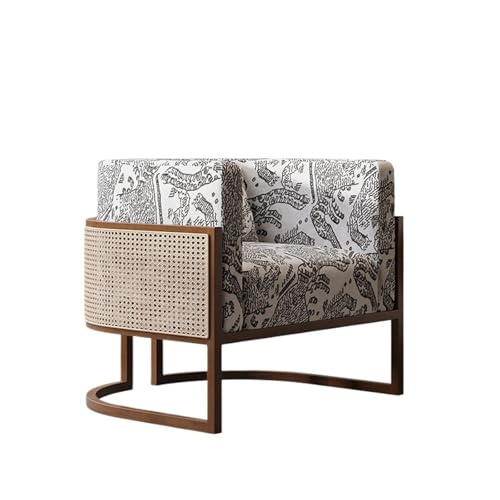 JINBIXIANGDJKS Freizeit Einzel Sofa Stuhl Design Retro Hotel Homestay Massivholz(StyleA) von JINBIXIANGDJKS