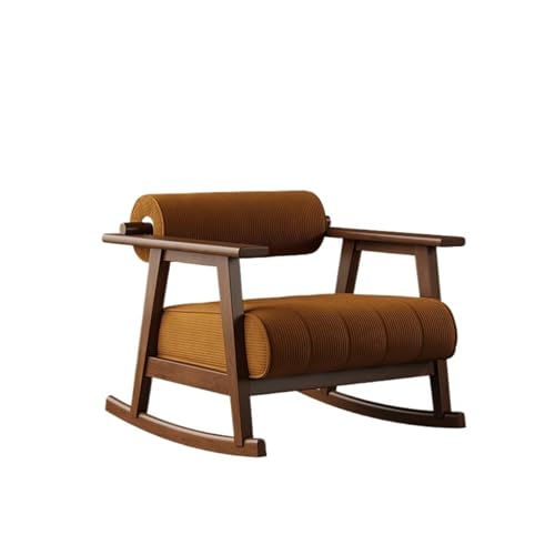 JINBIXIANGDJKS Freizeit Einzelsofa Stuhl Retro-Design Hotel Homestay Wohnzimmer Faul Stuhl(Brown) von JINBIXIANGDJKS