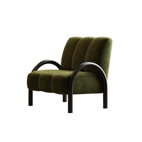 JINBIXIANGDJKS Freizeitstuhl Einfaches Modedesign Einzelsofa Wohnzimmer Home Rückenlehne(Green) von JINBIXIANGDJKS