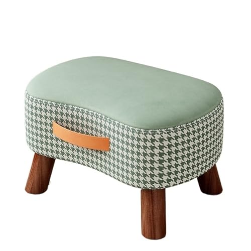 JINBIXIANGDJKS Heimhocker, Robuster Und Langlebiger Wohnzimmer-Sofastuhl Mit Hochwertigem, Weichem Bezug for Wechseln Der Schuhe(Cyan) von JINBIXIANGDJKS