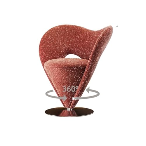 JINBIXIANGDJKS High-End-Licht Luxus Einzelsofa Einfache Mode-Design Freizeit Stuhl Kegel(Red) von JINBIXIANGDJKS