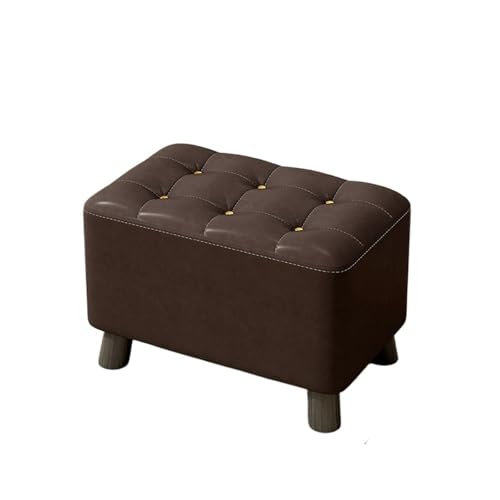 JINBIXIANGDJKS Home Einfache Sofa Stuhl Wohnzimmer Couchtisch Kleiner Schuhwechsel Weichen Stuhl(Deepcoffee,26) von JINBIXIANGDJKS