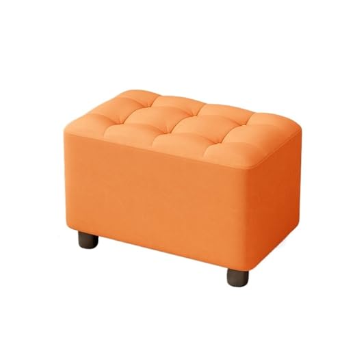 JINBIXIANGDJKS Home Einfache Sofa Stuhl Wohnzimmer Couchtisch Kleiner Schuhwechsel Weichen Stuhl(Orange,29) von JINBIXIANGDJKS