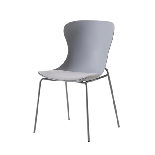 JINBIXIANGDJKS Home Esszimmerstuhl Schlichtes Design Rückenlehne Stuhl Modern Schlicht(Gray) von JINBIXIANGDJKS