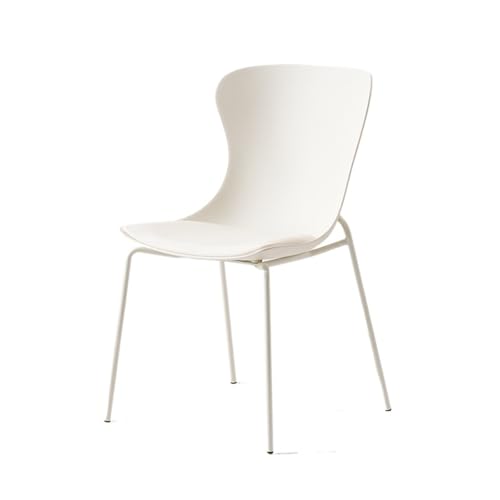 JINBIXIANGDJKS Home Esszimmerstuhl Schlichtes Design Rückenlehne Stuhl Modern Schlicht(White) von JINBIXIANGDJKS
