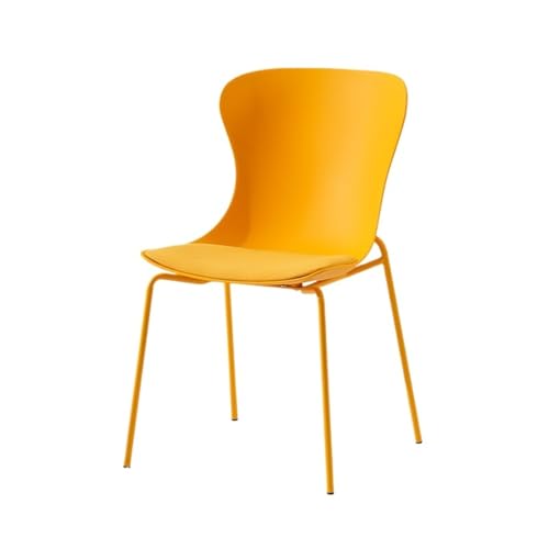JINBIXIANGDJKS Home Esszimmerstuhl Schlichtes Design Rückenlehne Stuhl Modern Schlicht(Yellow) von JINBIXIANGDJKS