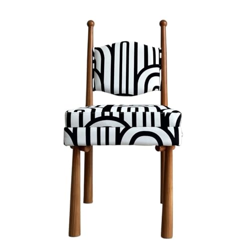 JINBIXIANGDJKS Home Massivholz Gepolstert Esszimmerstuhl Retro Kaffeestuhl(Walnut) von JINBIXIANGDJKS