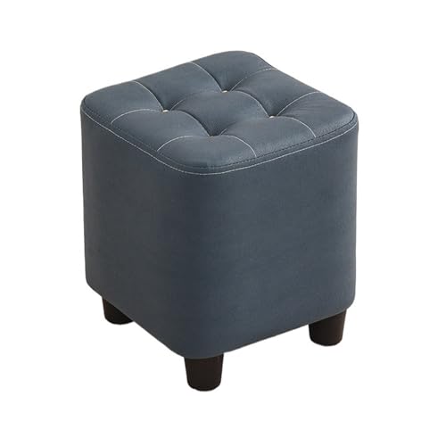 JINBIXIANGDJKS Home Niedriger Hocker Wasserdichter Praktischer Schuhwechselstuhl Couchtisch Massivholz(Blue) von JINBIXIANGDJKS