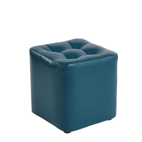 JINBIXIANGDJKS Home Niedriger Hocker Wohnzimmer Couchtisch Massivholz Sofa Stuhl Fußstütze Einfache Moderne Schuhwechsel(Blue,35) von JINBIXIANGDJKS