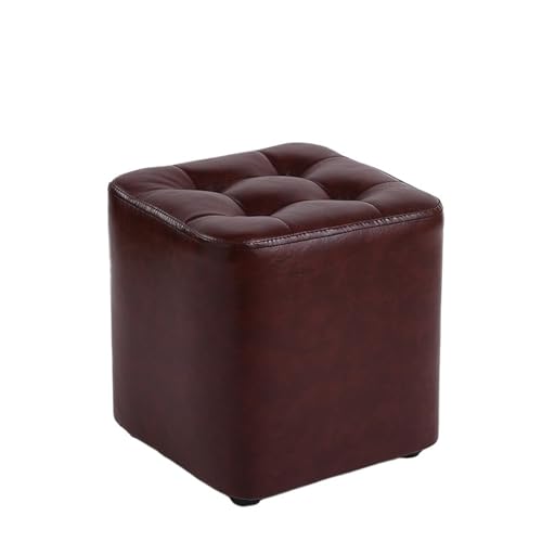 JINBIXIANGDJKS Home Niedriger Hocker Wohnzimmer Couchtisch Massivholz Sofa Stuhl Fußstütze Einfache Moderne Schuhwechsel(Brown,35) von JINBIXIANGDJKS