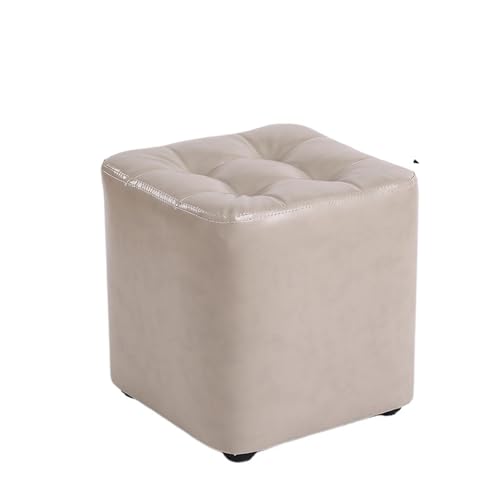 JINBIXIANGDJKS Home Niedriger Hocker Wohnzimmer Couchtisch Massivholz Sofa Stuhl Fußstütze Einfache Moderne Schuhwechsel(White,35) von JINBIXIANGDJKS