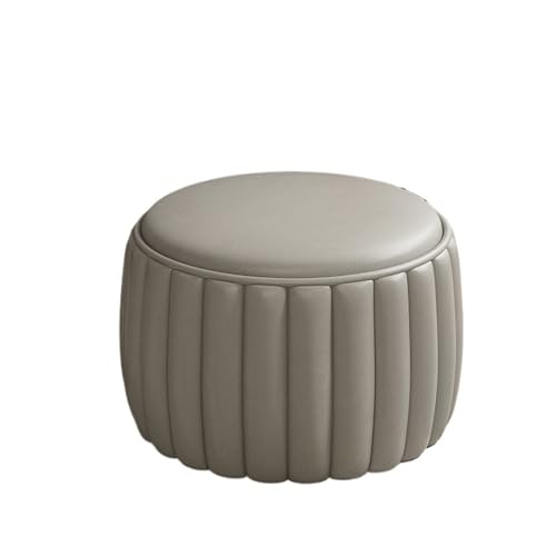 JINBIXIANGDJKS Home Runder Hocker Einfacher Schuhwechselstuhl Wohnzimmer Couchtisch(Gray20) von JINBIXIANGDJKS