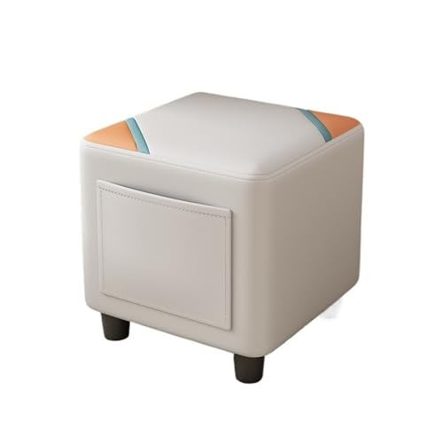 JINBIXIANGDJKS Home Schuhwechselhocker Bequemer Sofastuhl Wohnzimmer Robust Und Langlebig(White) von JINBIXIANGDJKS