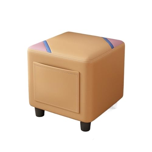 JINBIXIANGDJKS Home Schuhwechselhocker Bequemer Sofastuhl Wohnzimmer Robust Und Langlebig(Yellow) von JINBIXIANGDJKS