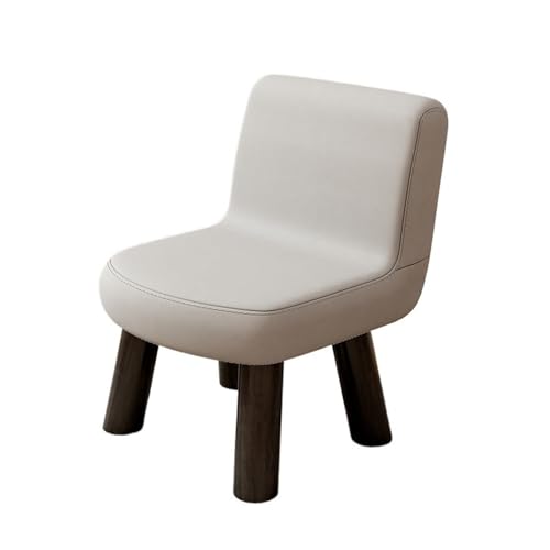 JINBIXIANGDJKS Home Sofa Stuhl Rückenlehne Stuhl Wohnzimmer Couchtisch Niedriger Hocker Stabiler Schuhwechselhocker(LightGray,40) von JINBIXIANGDJKS