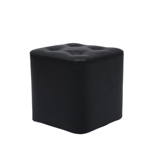 JINBIXIANGDJKS Home Sofa Stuhl Stilvolle Wohnzimmer Einfache Massivholz Hocker(Black,M) von JINBIXIANGDJKS
