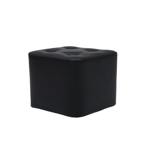 JINBIXIANGDJKS Home Sofa Stuhl Stilvolle Wohnzimmer Einfache Massivholz Hocker(Black,S) von JINBIXIANGDJKS