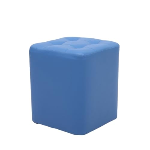 JINBIXIANGDJKS Home Sofa Stuhl Stilvolle Wohnzimmer Einfache Massivholz Hocker(Blue,L) von JINBIXIANGDJKS