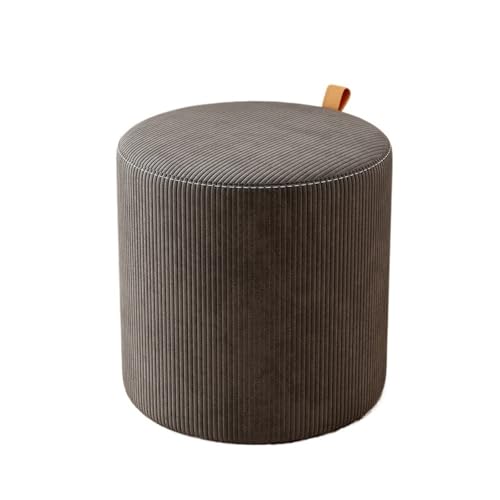 JINBIXIANGDJKS Home Wohnzimmer Couchtisch Runder Hocker Schuhwechselstuhl(Gray) von JINBIXIANGDJKS