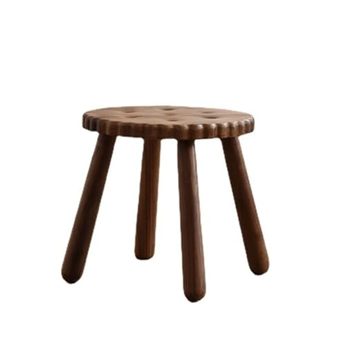 JINBIXIANGDJKS Keksförmiger Kleiner Hocker for Zuhause, Wohnzimmer, Massivholz, Schuhwechselbank, Süße Bank von JINBIXIANGDJKS