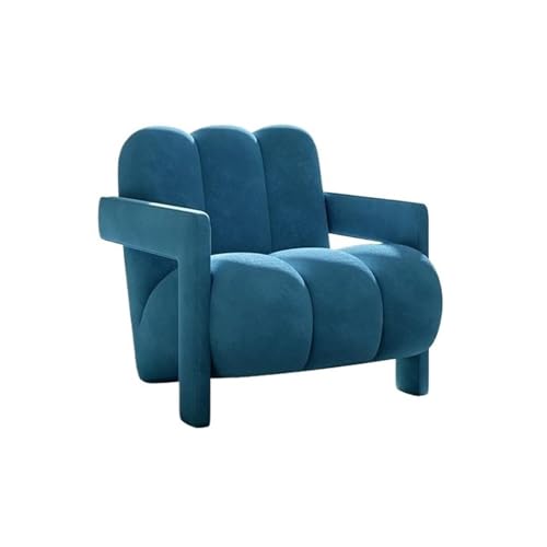 JINBIXIANGDJKS Lässige Mode Schlichtes Design Wohnzimmer Balkon Einzelsofa Stuhl(Blue) von JINBIXIANGDJKS