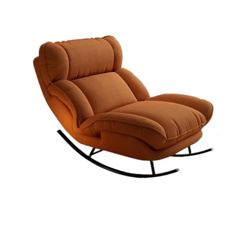 JINBIXIANGDJKS Lazy Sofa Recliner Kann Sich Hinlegen Und Schlafen Auf Dem Balkon Home Freizeitstuhl Wohnzimmer(Red) von JINBIXIANGDJKS