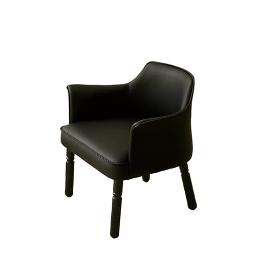 JINBIXIANGDJKS Leichter, Luxuriöser, Moderner, Minimalistischer Balkonstuhl Mit Einfacher Rückenlehne for Zuhause(Black) von JINBIXIANGDJKS