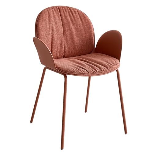 JINBIXIANGDJKS Leichter, Luxuriöser, Moderner, Schlichter Blütenblattstuhl Im Home-Café-Design(Red) von JINBIXIANGDJKS
