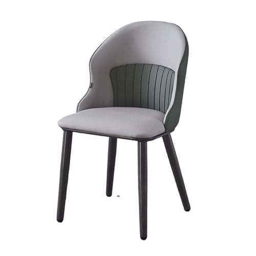 JINBIXIANGDJKS Leichter Luxus-Esszimmerstuhl, Moderner, Schlichter Stuhl for Die Freizeit Zu Hause(Gray) von JINBIXIANGDJKS