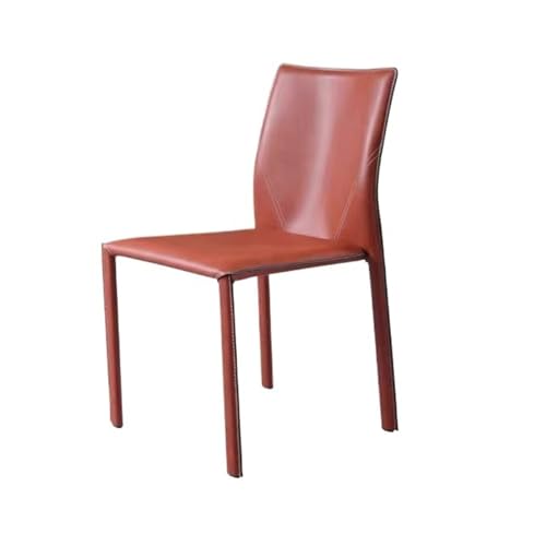 JINBIXIANGDJKS Leichter Luxus-Esszimmerstuhl, Schlichtes, Modernes Design, Bequemer Hocker for Zuhause(Red) von JINBIXIANGDJKS