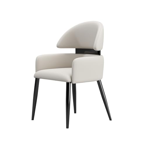 JINBIXIANGDJKS Leichter Luxus-Esszimmerstuhl Im Schlichten Modedesign for Zuhause, Hotel, Restaurant, Esstisch Und Rückenlehne(LightGray) von JINBIXIANGDJKS