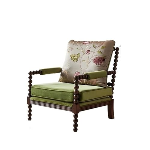 JINBIXIANGDJKS Licht Luxus Einzel Sofa Stuhl Retro Hause Wohnzimmer Faul Freizeit Stuhl(StyleE) von JINBIXIANGDJKS