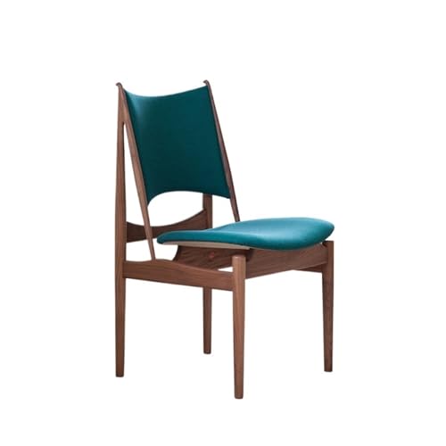 JINBIXIANGDJKS Massivholz Esszimmerstuhl Home B&B Schlichter Modedesignstuhl(Green) von JINBIXIANGDJKS