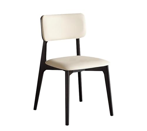 JINBIXIANGDJKS Massivholz Esszimmerstuhl Home Minimalistischen Retro Restaurant Hotel Rückenlehne Esstisch Hocker(Beige) von JINBIXIANGDJKS