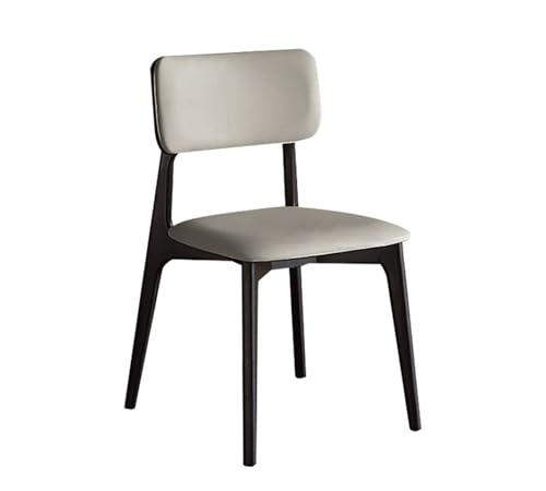 JINBIXIANGDJKS Massivholz Esszimmerstuhl Home Minimalistischen Retro Restaurant Hotel Rückenlehne Esstisch Hocker(Gray) von JINBIXIANGDJKS