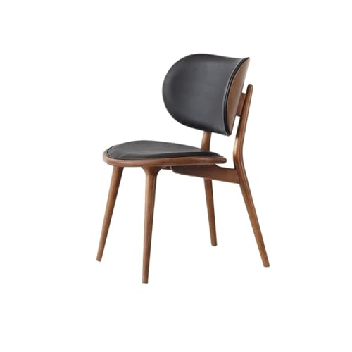 JINBIXIANGDJKS Massivholz Esszimmerstuhl Moderner Einfacher Rückenlehnenstuhl Softpack Freizeit Wohnzimmer Home Esszimmerstuhl(Black) von JINBIXIANGDJKS