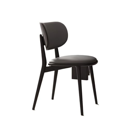JINBIXIANGDJKS Massivholz Esszimmerstuhl Moderner Einfacher Rückenlehnenstuhl Softpack Freizeit Wohnzimmer Home Esszimmerstuhl(Gray) von JINBIXIANGDJKS