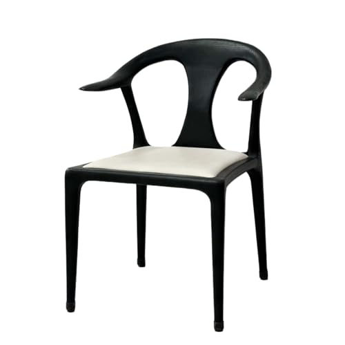 JINBIXIANGDJKS Massivholz Esszimmerstuhl Schlichter Moderner Restaurant Verhandlungsstuhl(Black) von JINBIXIANGDJKS