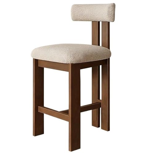 JINBIXIANGDJKS Massivholz Haushalt Hohe Barhocker Einfache Moderne Cafe Licht Luxus Zurück Stuhl(L) von JINBIXIANGDJKS