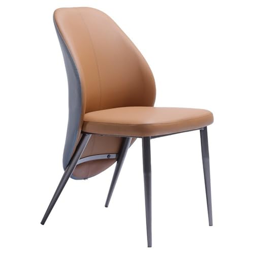JINBIXIANGDJKS Minimalistischer Esszimmerstuhl for Zuhause, Leichter, Luxuriöser, Moderner, Schlichter Stuhl(Orange) von JINBIXIANGDJKS